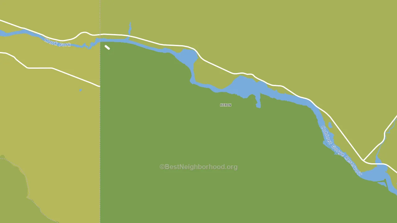 Heron, MT block-group voter-turnout map