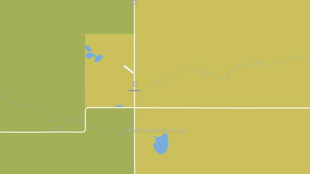 Herreid, SD block-group voter-turnout map