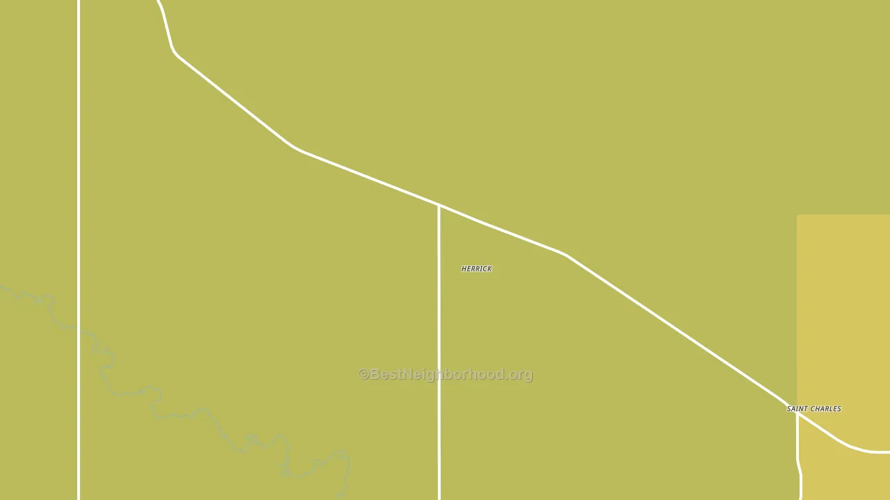 Herrick, SD block-group voter-turnout map