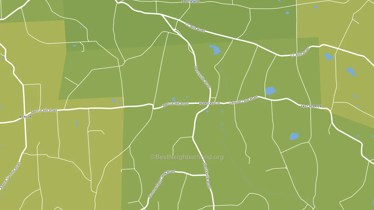 Herrickville, PA block-group voter-turnout map