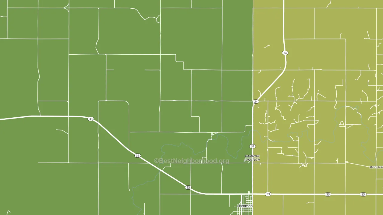 Herring, OK block-group voter-turnout map