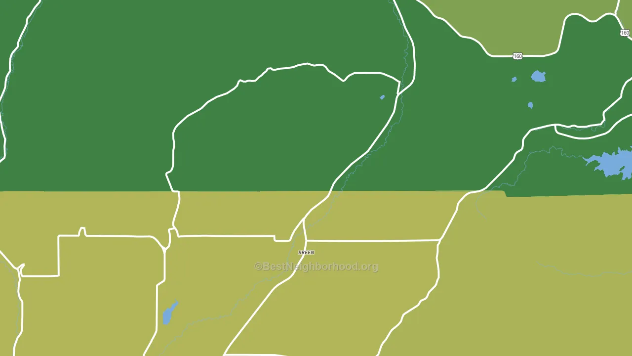 Hesperus, CO block-group voter-turnout map
