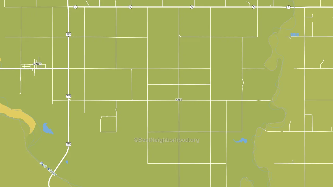 Hess, OK block-group voter-turnout map
