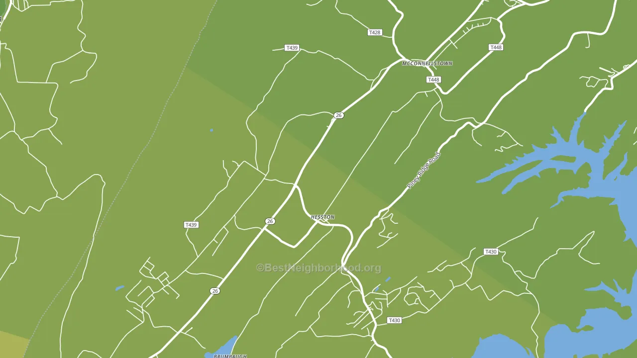 Hesston, PA block-group voter-turnout map