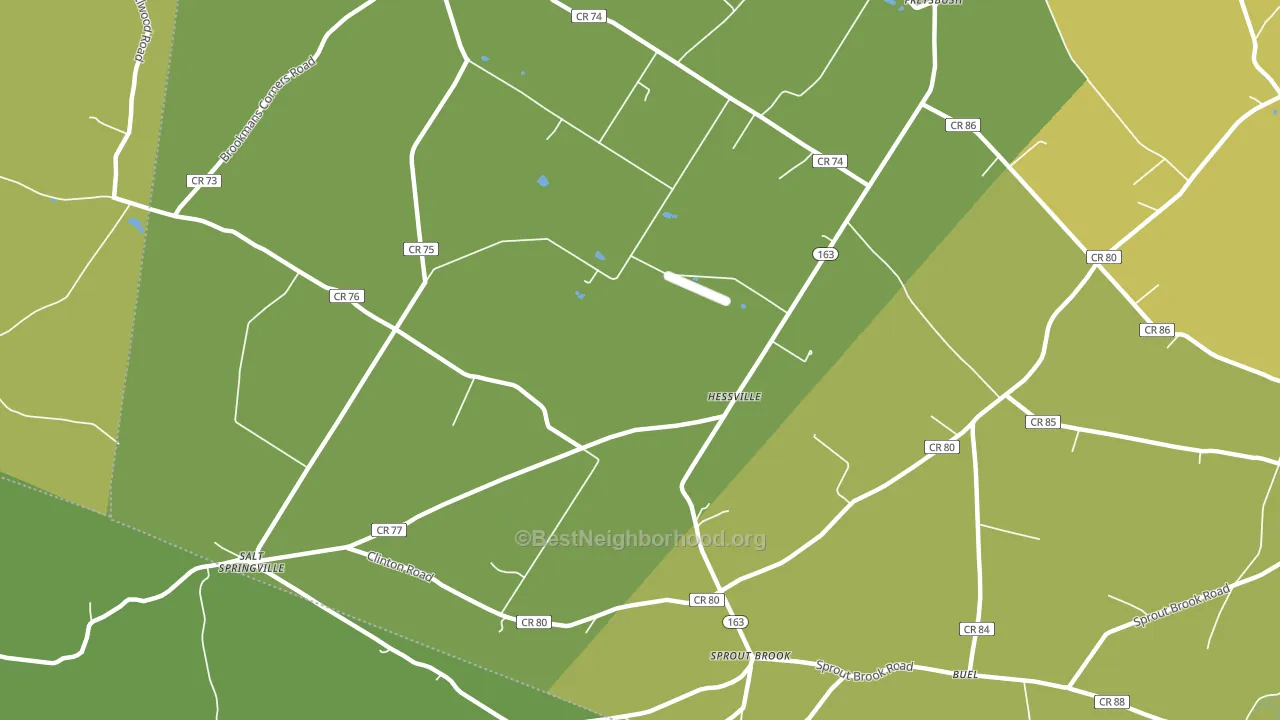 Hessville, NY block-group voter-turnout map