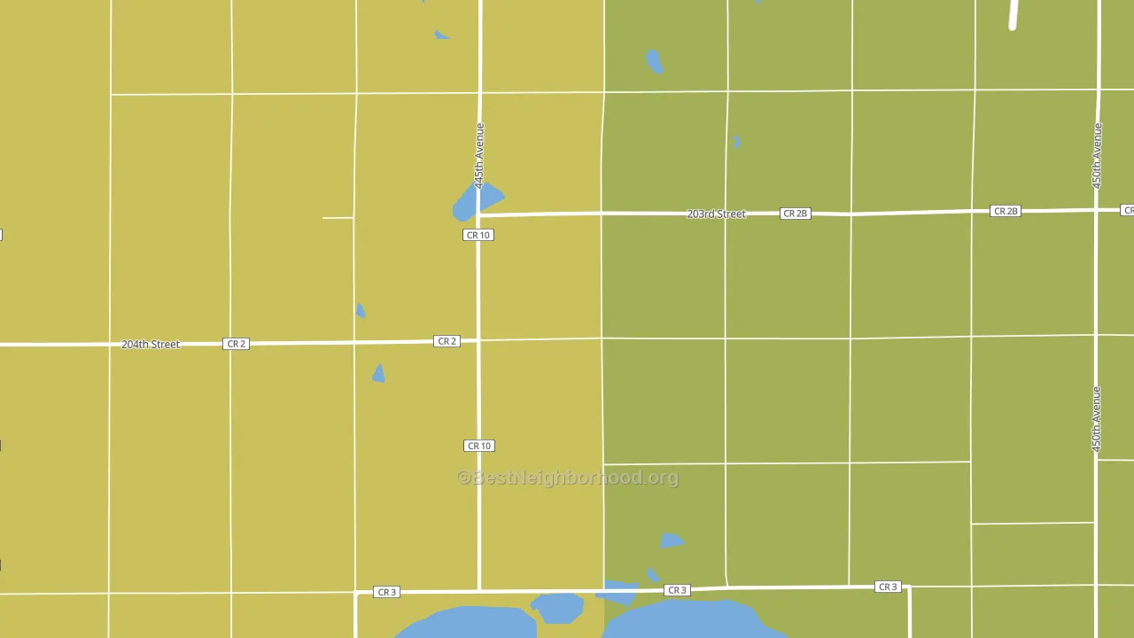 Hetland, SD block-group voter-turnout map