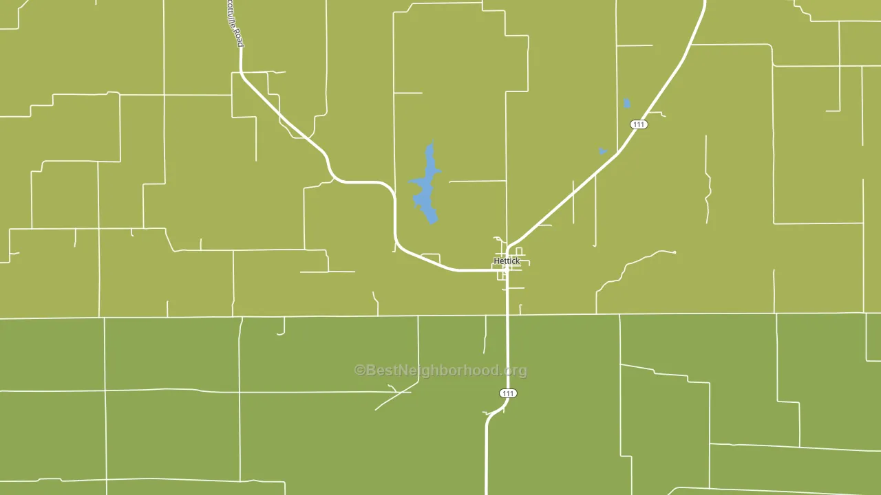 Hettick, IL block-group voter-turnout map
