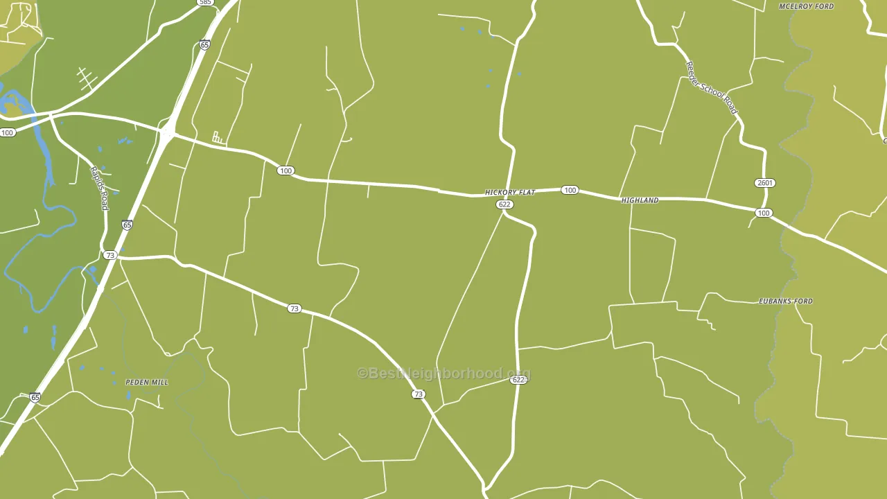 Hickory Flat, KY block-group voter-turnout map