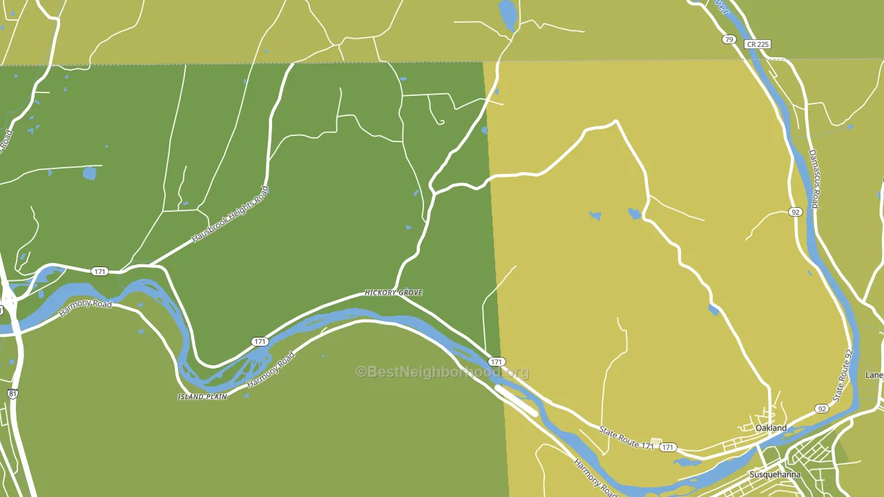 Hickory Grove, PA block-group voter-turnout map