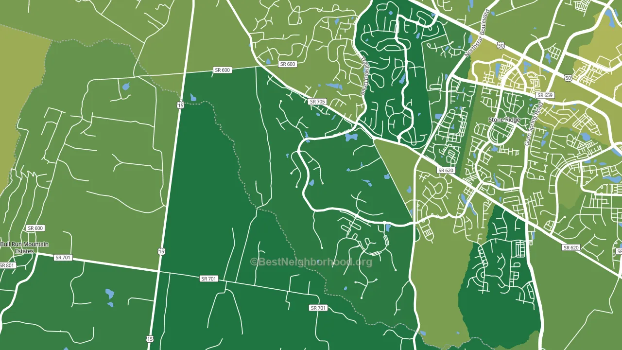 Hickory Grove, VA block-group voter-turnout map