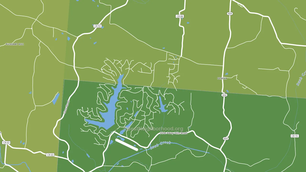 Hide-A-Way Hills, OH block-group voter-turnout map