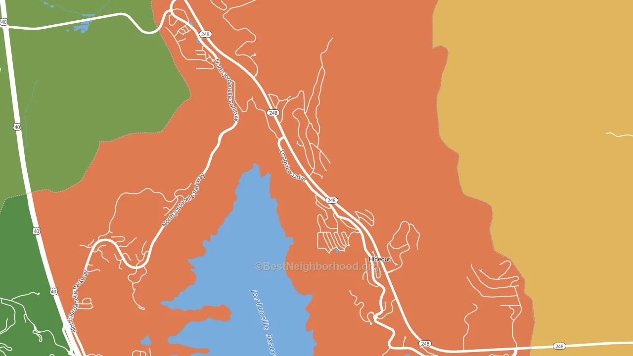 Hideout, UT block-group voter-turnout map