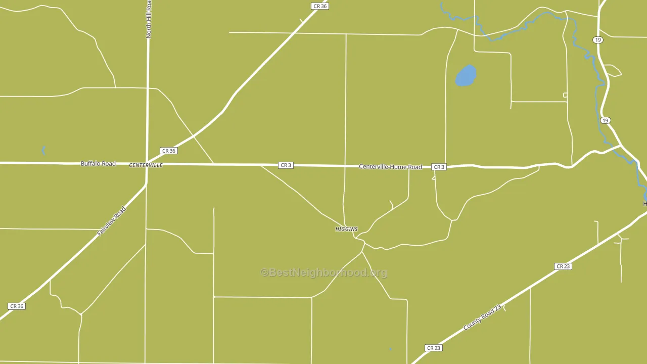 Higgins, NY block-group voter-turnout map