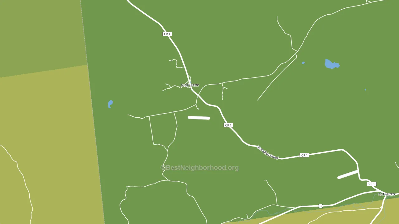 High Bank, NY block-group voter-turnout map