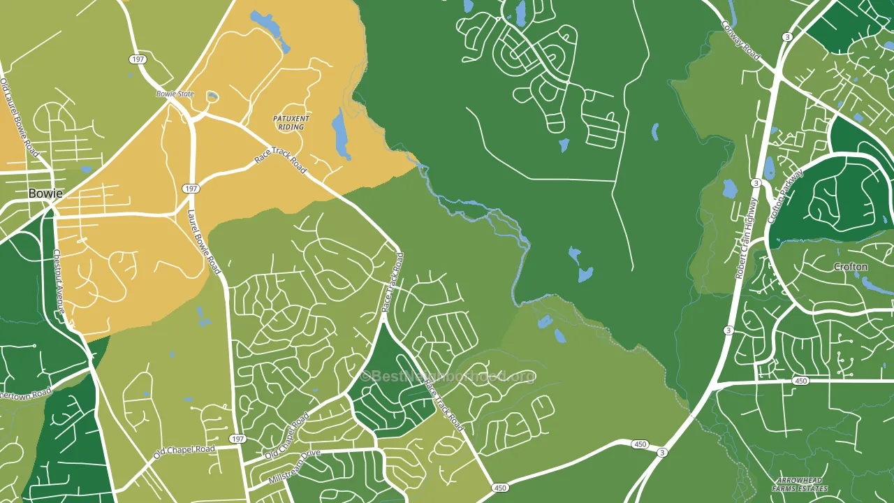 High Bridge Estates, MD block-group voter-turnout map