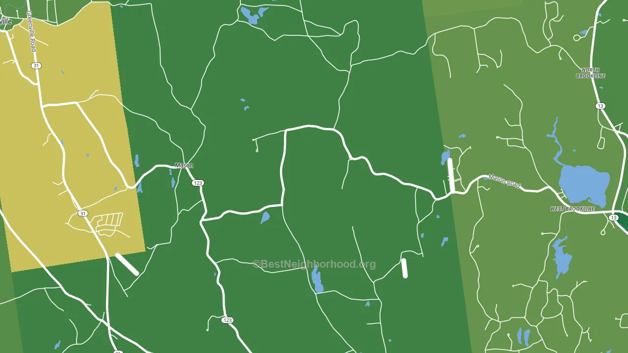High Bridge, NH block-group voter-turnout map