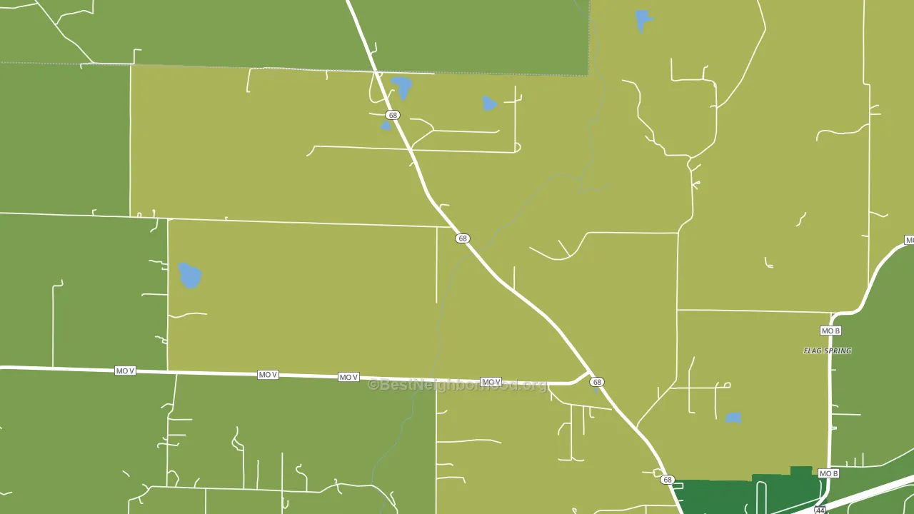 High Gate, MO block-group voter-turnout map