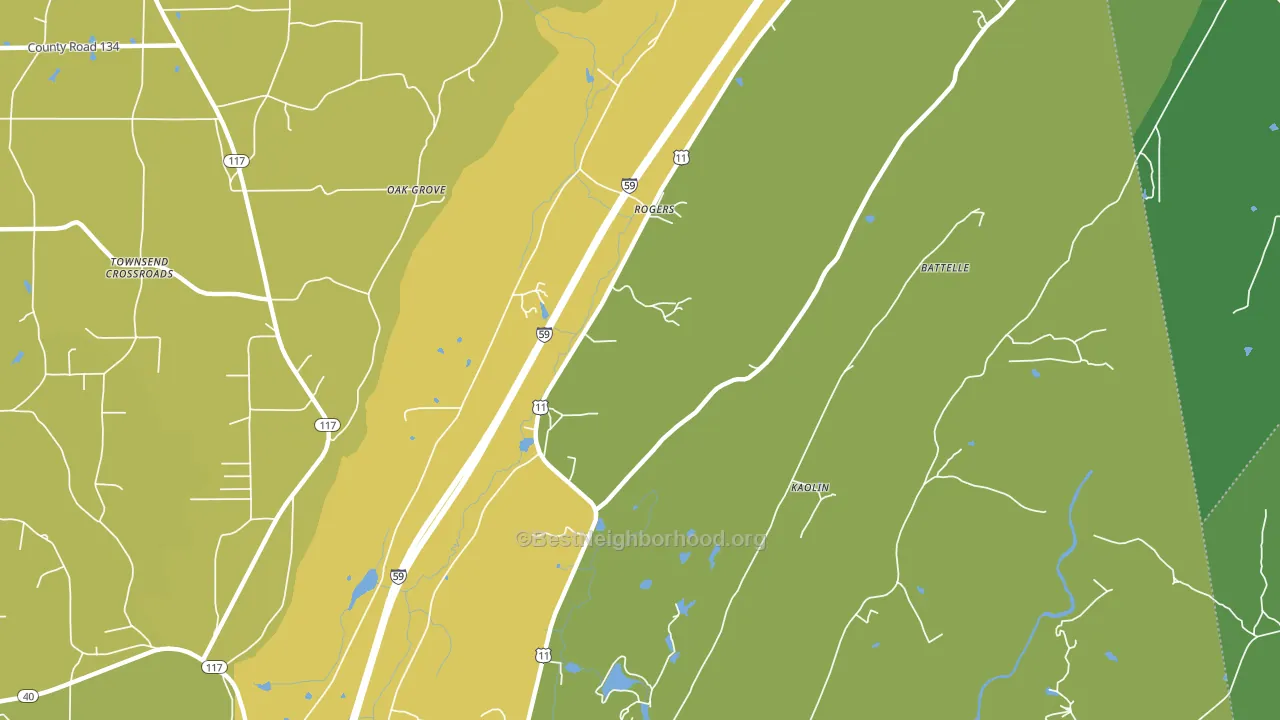 High Point, AL block-group voter-turnout map
