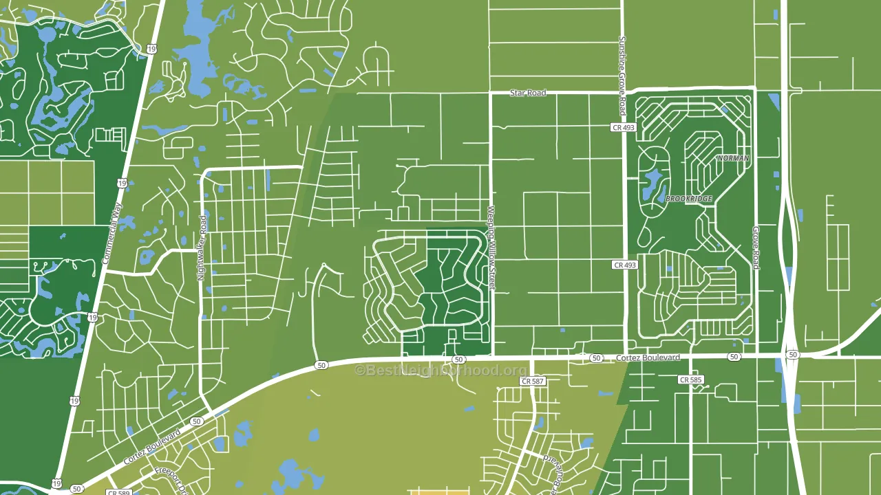 High Point, FL block-group voter-turnout map