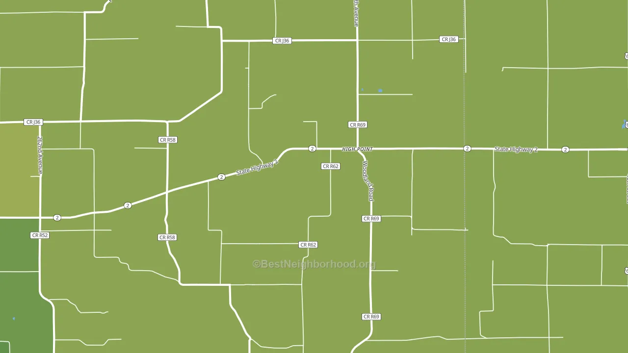 High Point, IA block-group voter-turnout map