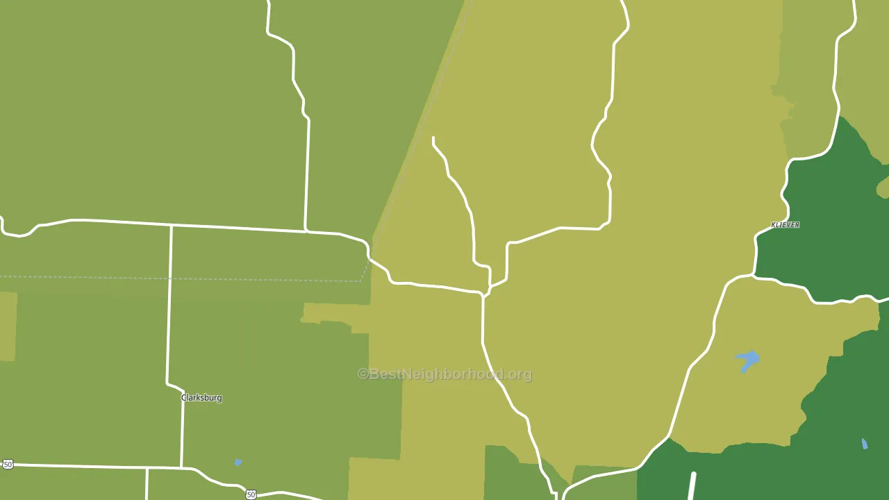 High Point, MO block-group voter-turnout map