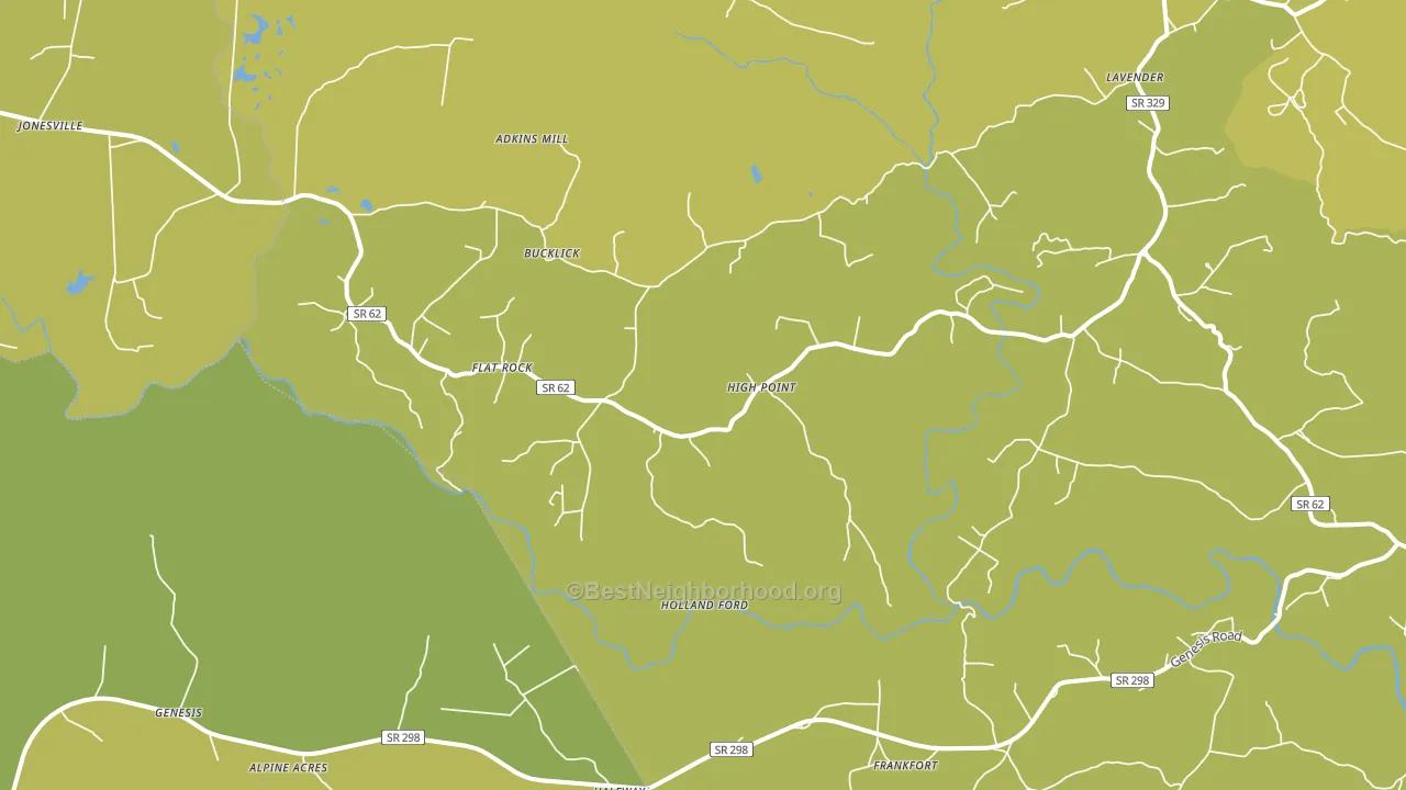 High Point, TN block-group voter-turnout map
