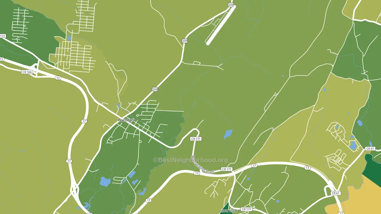 High View, NY block-group voter-turnout map