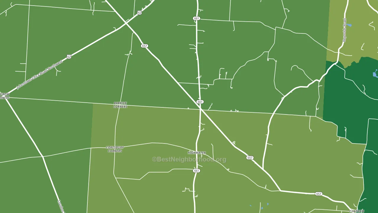 High Water, OH block-group voter-turnout map