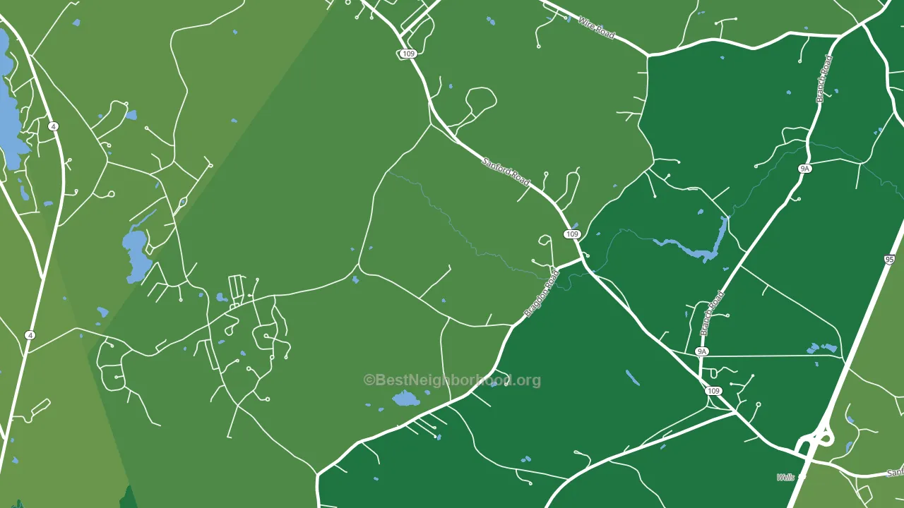 Highpine, ME block-group voter-turnout map