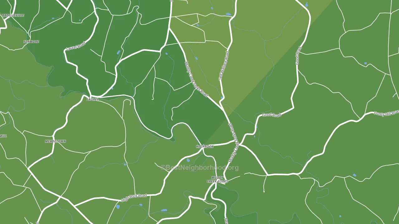 Highrock, PA block-group voter-turnout map