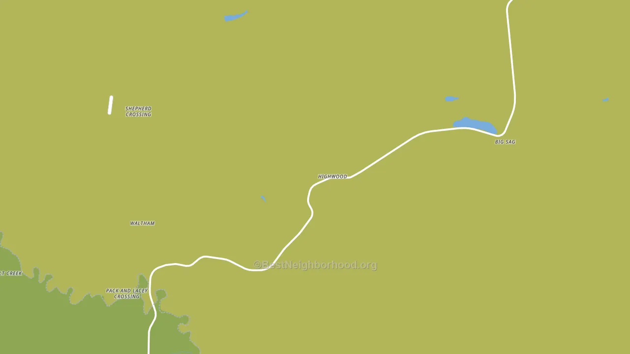 Highwood, MT block-group voter-turnout map