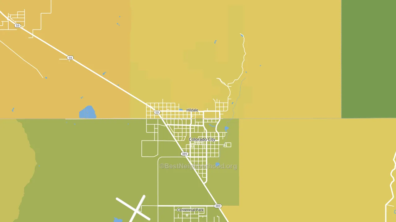 Hildale, UT block-group voter-turnout map