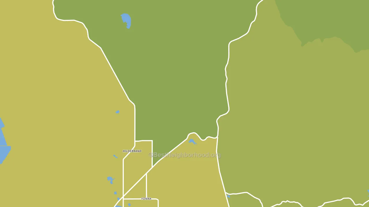 Hildebrand, OR block-group voter-turnout map