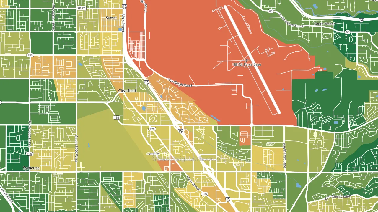 Hill Afb, UT block-group voter-turnout map