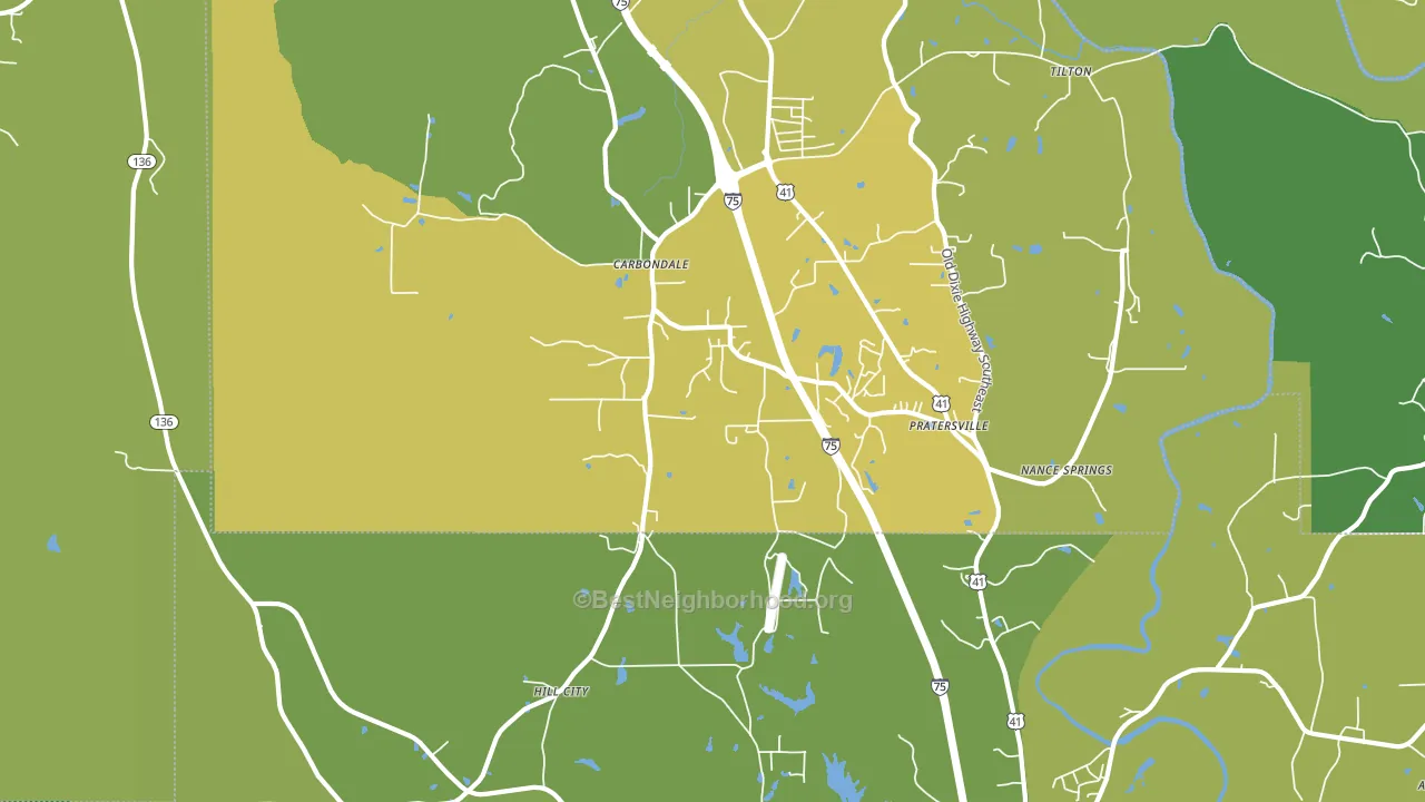 Hill City, GA block-group voter-turnout map