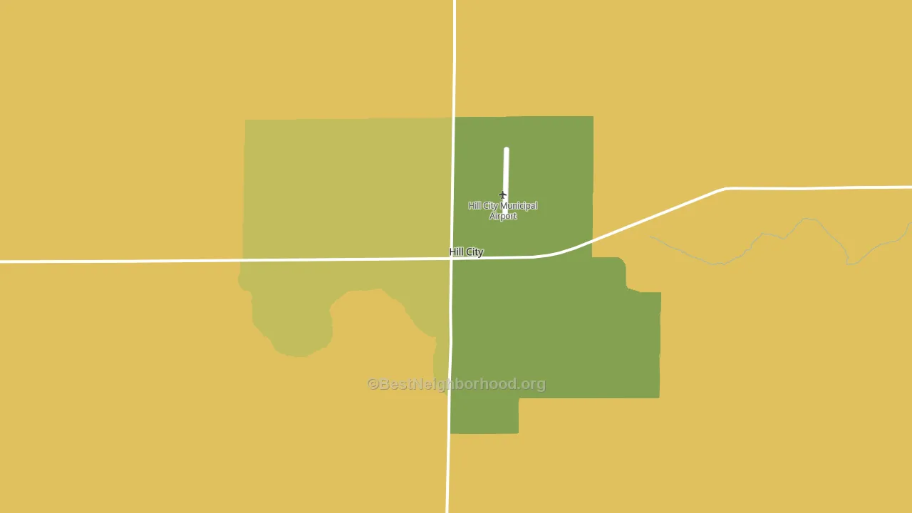 Hill City, KS block-group voter-turnout map