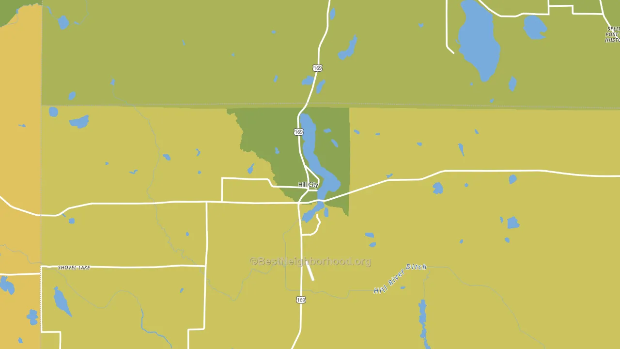 Hill City, MN block-group voter-turnout map