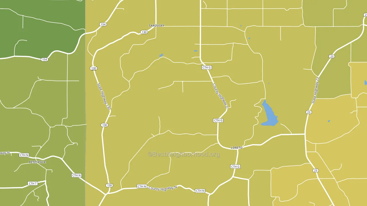 Hill Point, WI block-group voter-turnout map