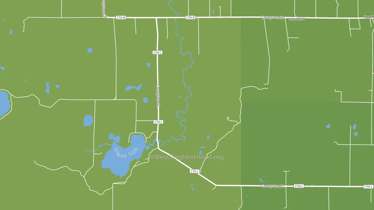 Hillcrest, WI block-group voter-turnout map