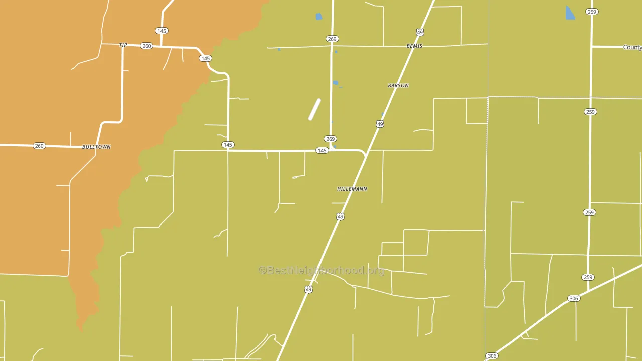 Hillemann, AR block-group voter-turnout map