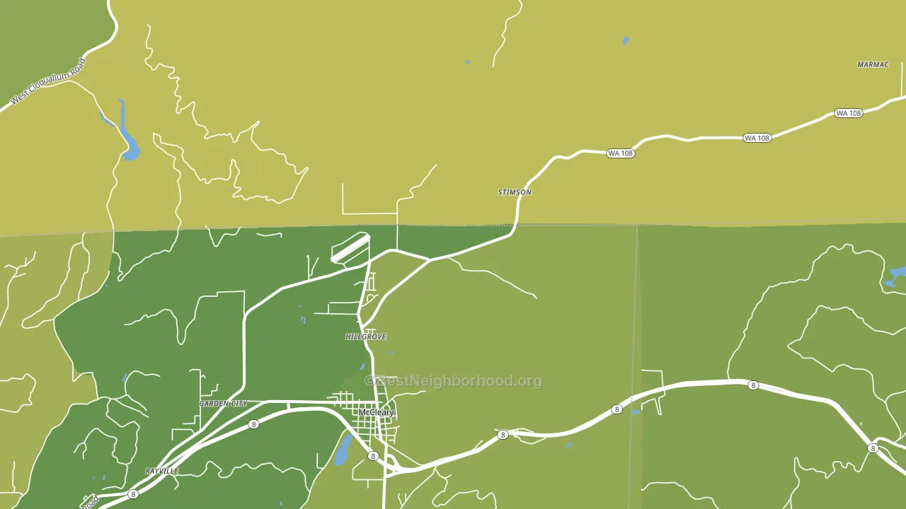 Hillgrove, WA block-group voter-turnout map