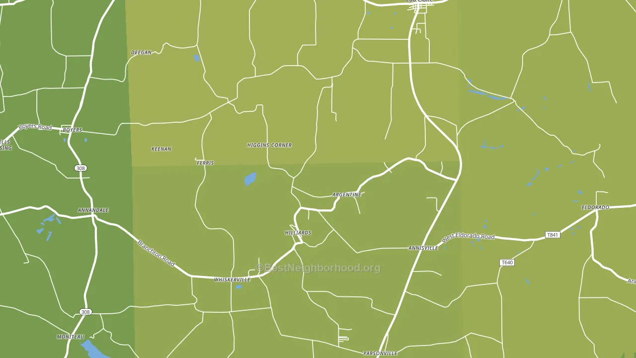 Hilliards, PA block-group voter-turnout map