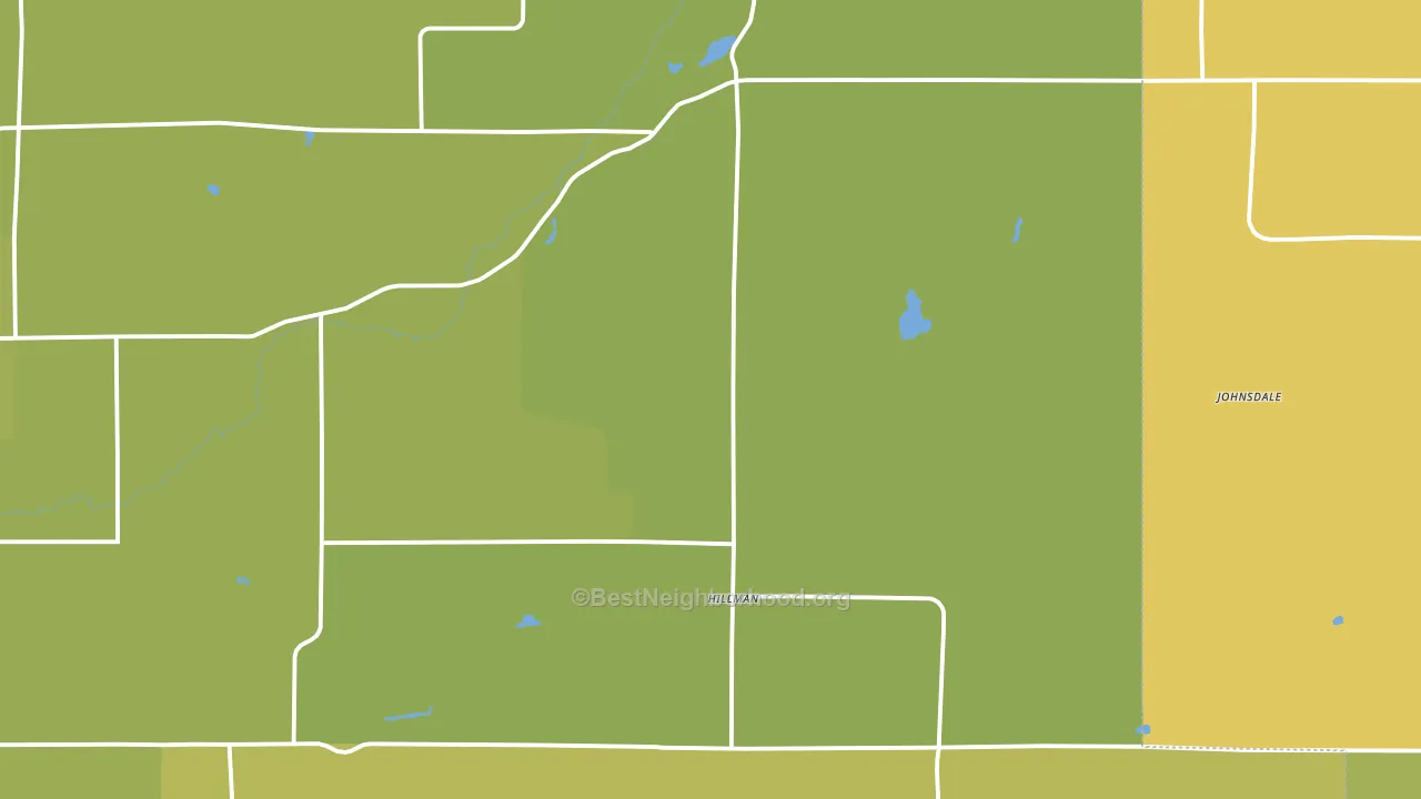 Hillman, MN block-group voter-turnout map