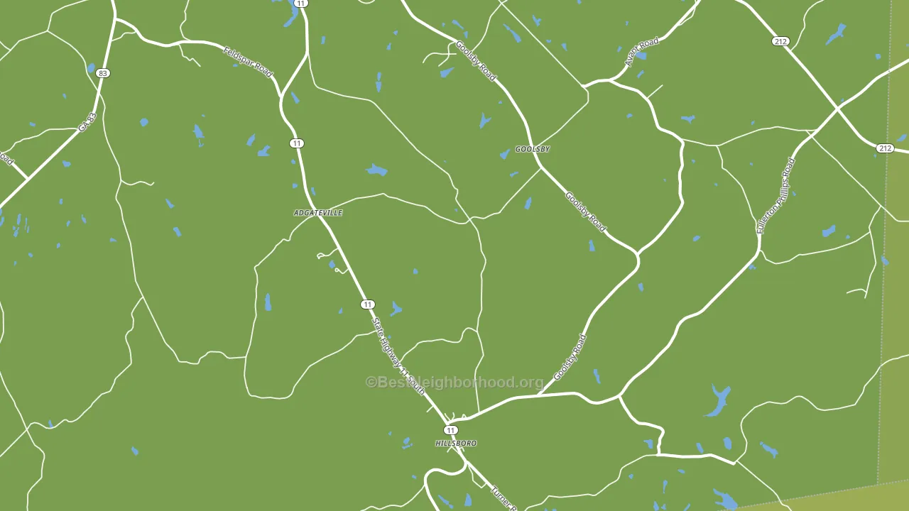 Hillsboro, GA block-group voter-turnout map