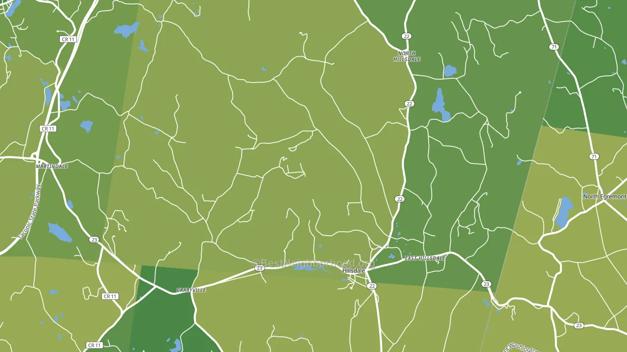 Hillsdale, NY block-group voter-turnout map