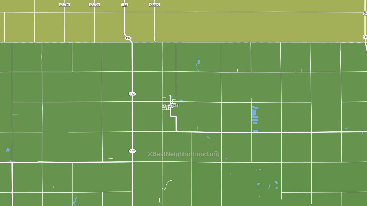 Hillsdale, OK block-group voter-turnout map