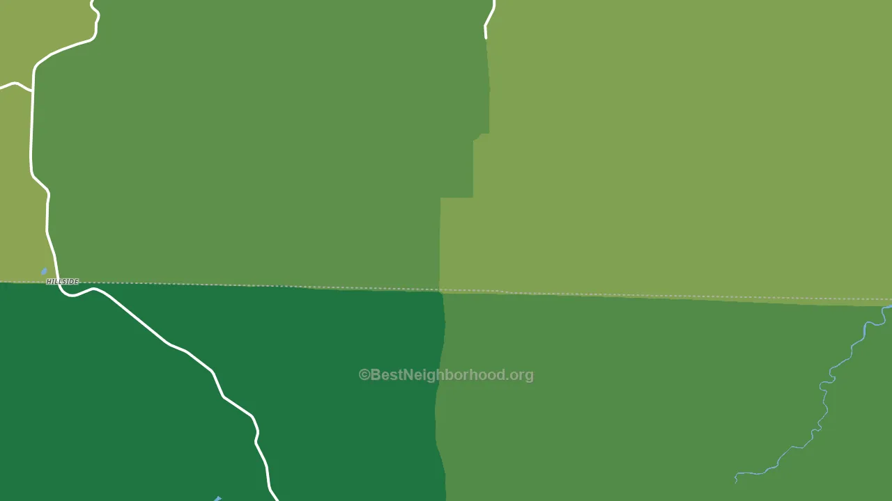 Hillside, CO block-group voter-turnout map