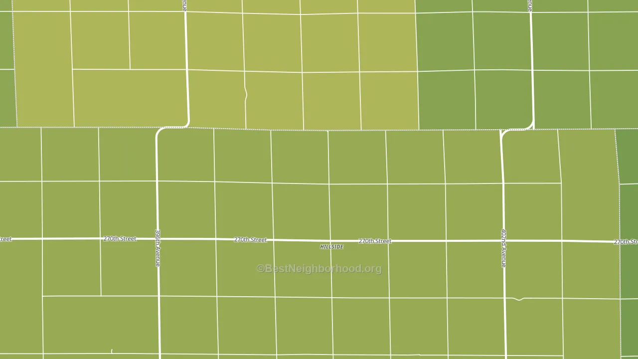 Hillside, SD block-group voter-turnout map