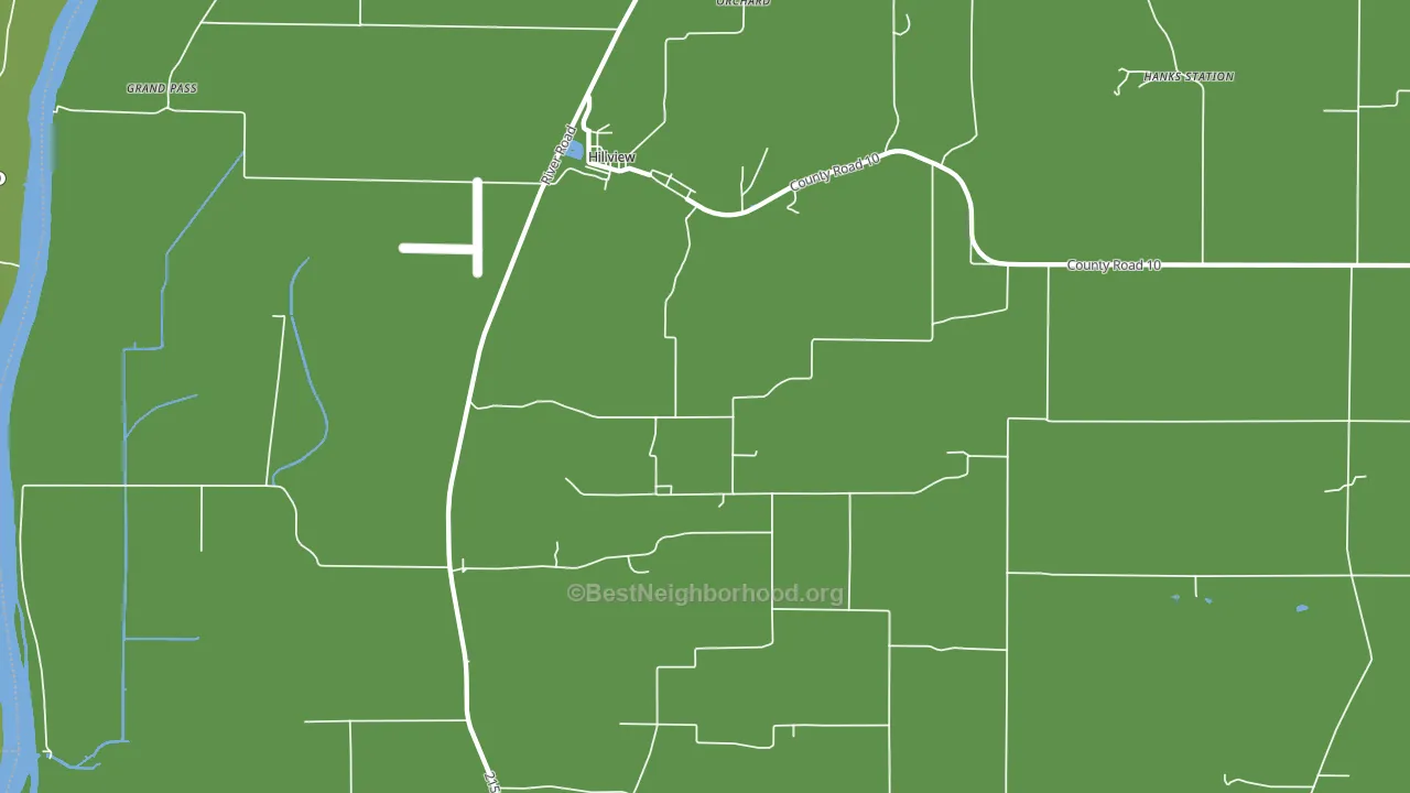 Hillview, IL block-group voter-turnout map