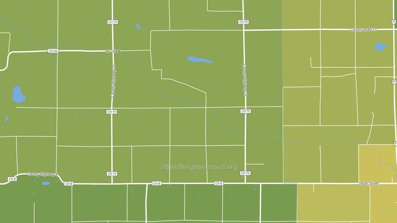 Hillview, MN block-group voter-turnout map